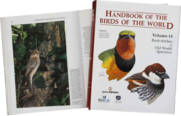 Hadbook of the birds of the bworld